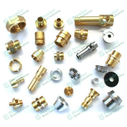 Precision brass automobile parts including fuel fittings, brake washers, banjo bolts, and automotive components manufactured for global export