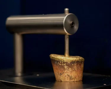 Spectro testing chemical composition of brass raw materials for RoHS compliance at Premier Brass