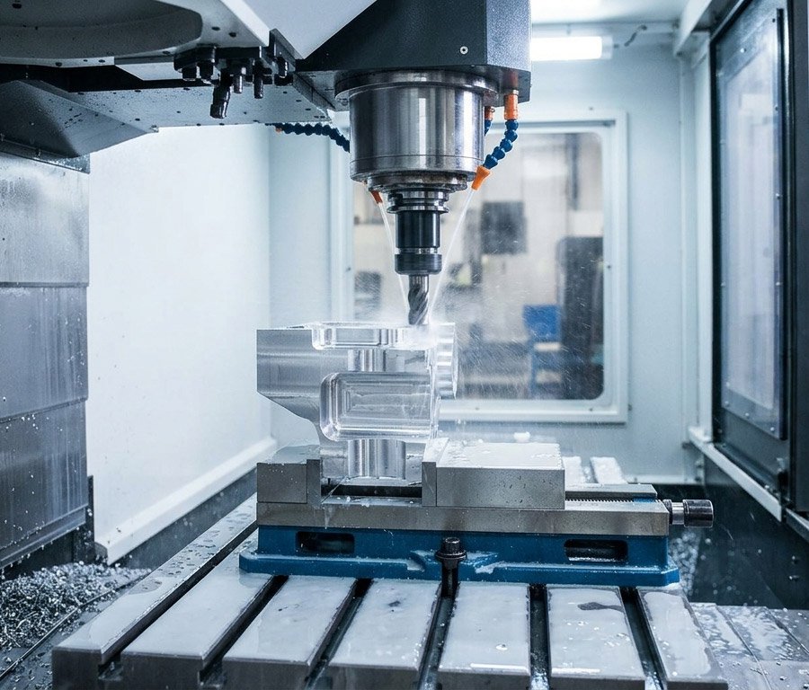 High precision CNC turning center operating at the Premier Brass Industries manufacturing facility in Jamnagar, India.